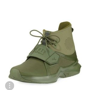 Fenty by Rihanna high top Olive sneakers